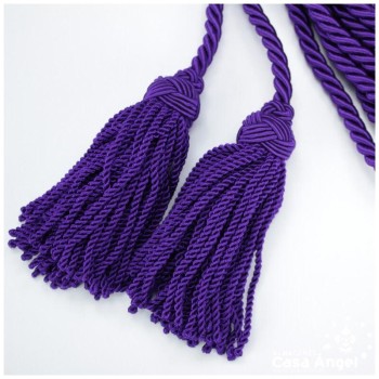 CÍNGULO LITÚRGICO MORADO CON DOS BORLAS 350cm