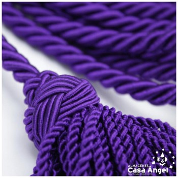 CÍNGULO LITÚRGICO MORADO CON DOS BORLAS 350cm
