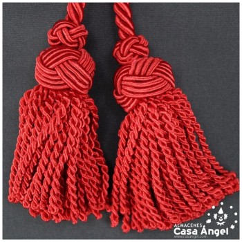 CÍNGULO LITÚRGICO ROJO CON DOS BORLAS 300cm