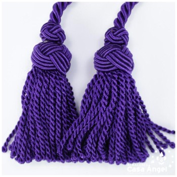 CÍNGULO LITÚRGICO MORADO CON DOS BORLAS 300cm