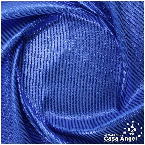 TEJIDO LAMÉ AZUL A RAYAS SERIE TINA 150cm