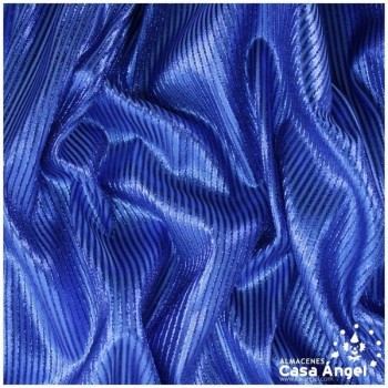TEJIDO LAMÉ AZUL A RAYAS SERIE TINA 150cm