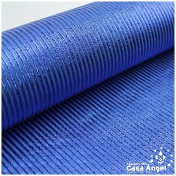 TEJIDO LAMÉ AZUL A RAYAS SERIE TINA 150cm