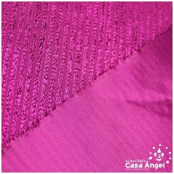 TEJIDO LAMÉ FUCSIA A RAYAS SERIE TINA 150cm