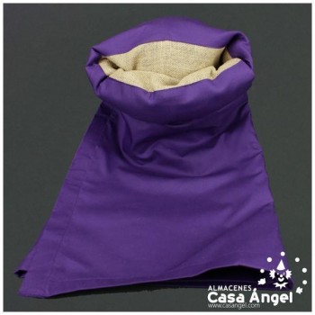 COSTAL Y MORCILLA DE ARPILLERA Y SARGA MORADA  PARA SEMANA SANTA 110x80cm