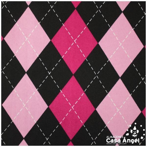 STRETCH DE ROMBOS SERIE MONSTER FUCSIA 150cm