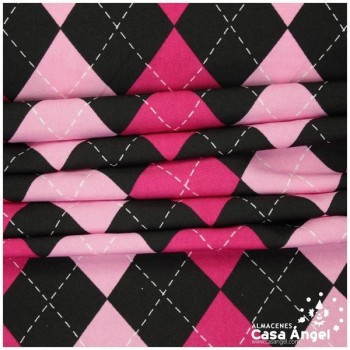 STRETCH DE ROMBOS SERIE MONSTER FUCSIA 150cm