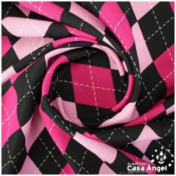 STRETCH DE ROMBOS SERIE MONSTER FUCSIA 150cm