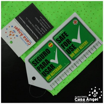 TUL LYCRA VERDE NEÓN CON CHISPAS DE PURPURINA 150cm