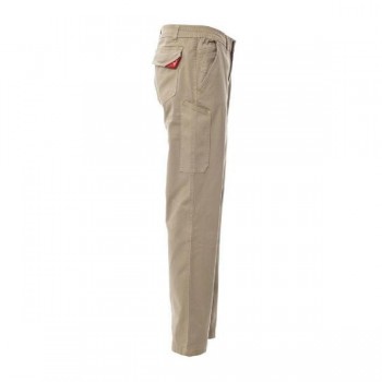 PANTALÓN ELÁSTICO BEIGE CON TRABILLAS POWER STRETCH PAYPER