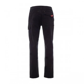 PANTALÓN ELÁSTICO NEGRO CON TRABILLAS POWER STRETCH PAYPER