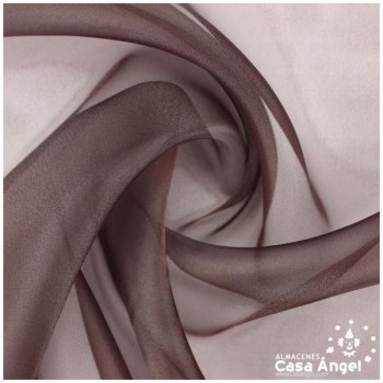 ORGANZA MARRÓN CRISTAL SERIE PAOLA 150cm