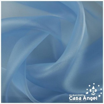 ORGANZA CELESTE CRISTAL SERIE PAOLA 150cm