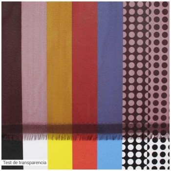 ORGANZA BURDEOS CRISTAL SERIE PAOLA 150cm