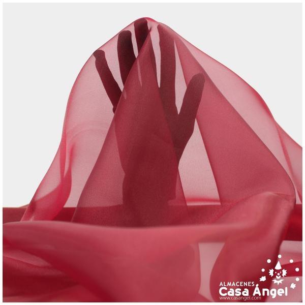 ORGANZA ROJO RUBÍ CRISTAL SERIE PAOLA 150cm