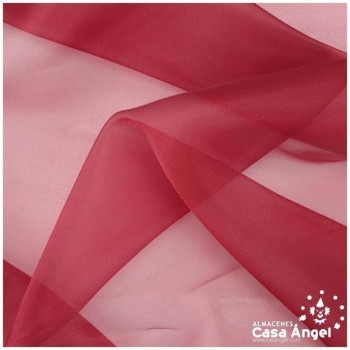 ORGANZA ROJO RUBÍ CRISTAL SERIE PAOLA 150cm