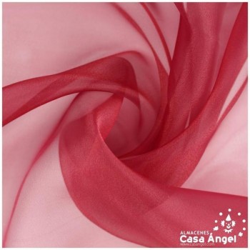 ORGANZA ROJO RUBÍ CRISTAL SERIE PAOLA 150cm