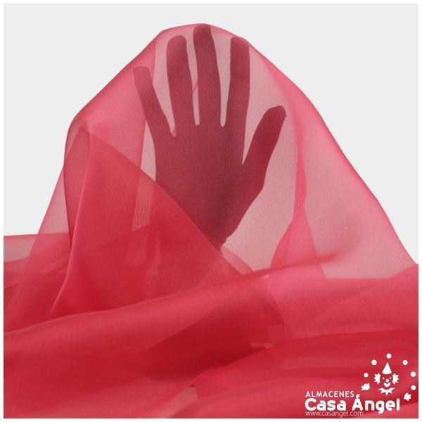 ORGANZA ROJO CORAL CRISTAL SERIE PAOLA 150cm