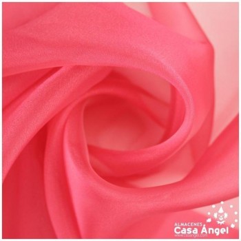 ORGANZA ROJO CORAL CRISTAL SERIE PAOLA 150cm