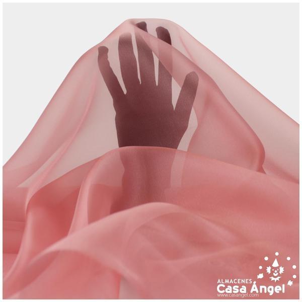 ORGANZA ROSA MAQUILLAJE CRISTAL SERIE PAOLA 150cm