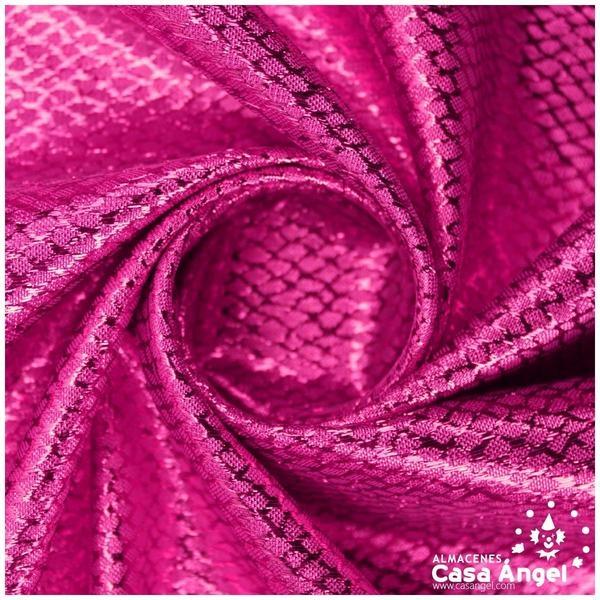 TELA LAMÉ TOPAZ FUCSIA SERIE VALINOS 115cm