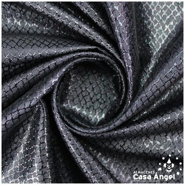 TELA LAMÉ TOPAZ NEGRA SERIE VALINOS 115cm