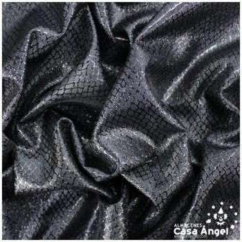 TELA LAMÉ TOPAZ NEGRA SERIE VALINOS 115cm