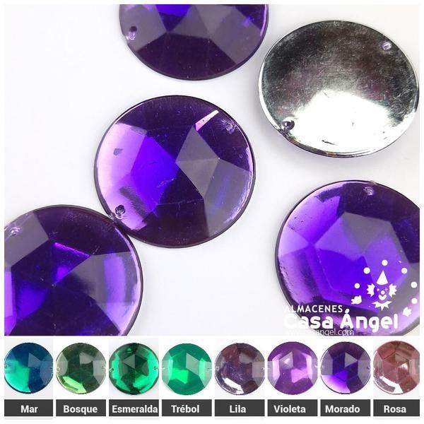 PIEDRAS REDONDAS ACRÍLICO 31mm BOLSA 5uds
