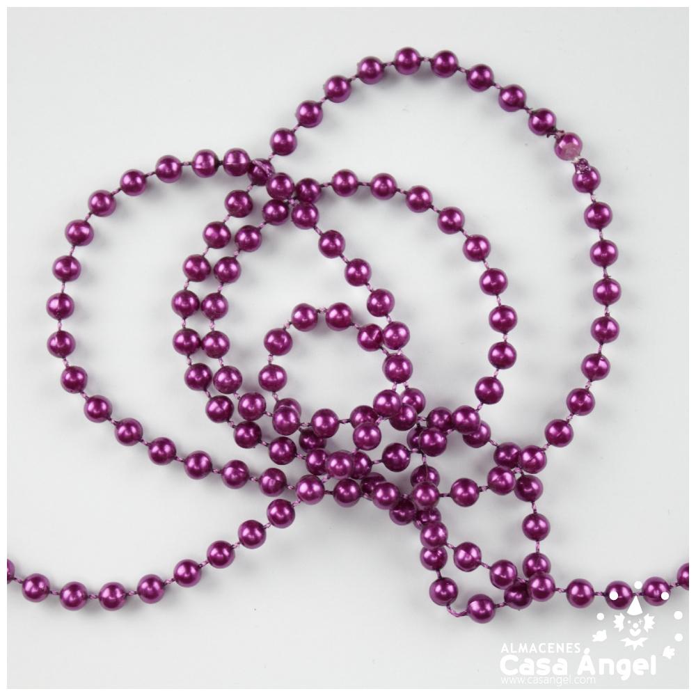 PERLA PLÁSTICA CONTÍNUA MORADA 8mm