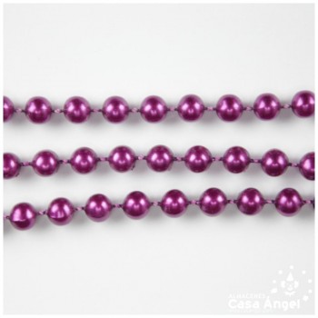 PERLA PLÁSTICA CONTÍNUA MORADA 8mm