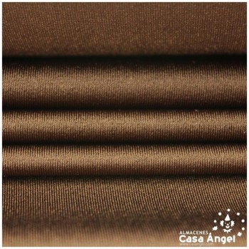 TELA LYCRA LISA BRILLANTE MARRÓN CHOCOLATE 150cm