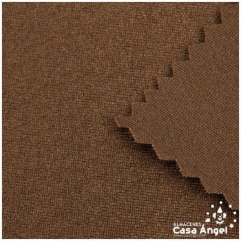 TELA LYCRA LISA BRILLANTE MARRÓN CHOCOLATE 150cm