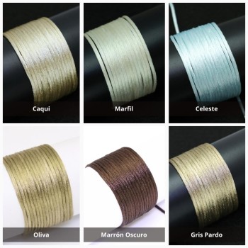 CORDÓN COLA DE RATÓN SATINADO 2mm