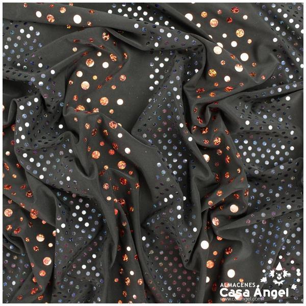 LYCRA DOBLE NEGRA CON LENTEJUELAS SERIE DANCE 150cm