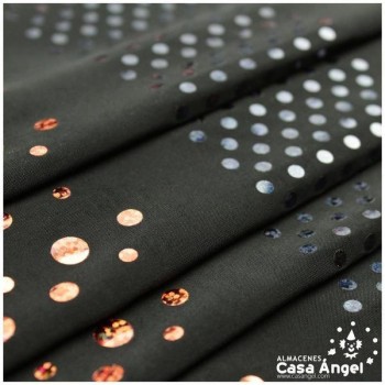 LYCRA DOBLE NEGRA CON LENTEJUELAS SERIE DANCE 150cm