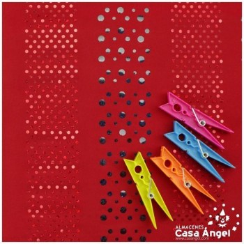 LYCRA DOBLE ROJA CON LENTEJUELAS SERIE DANCE 150cm