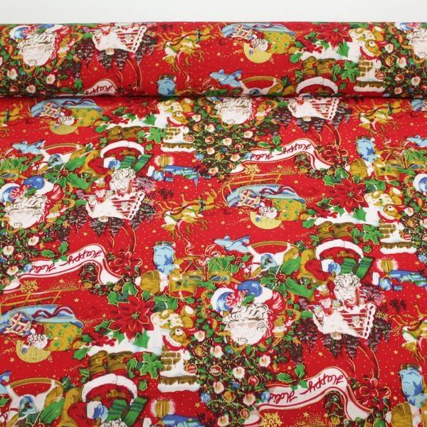 TERGAL ESTAMPADOS NAVIDEÑOS ANCHO 150cm