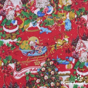 TERGAL ESTAMPADOS NAVIDEÑOS ANCHO 150cm