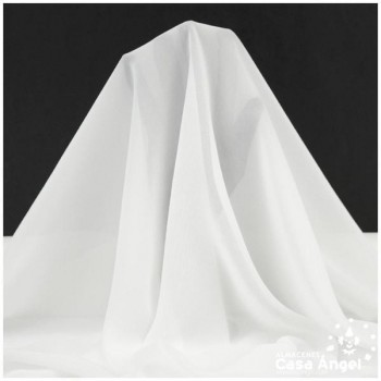 GASA FINA BLANCO LISO SERIE DRAVA 150cm