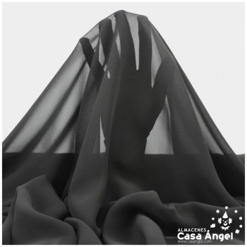 GASA FINA NEGRO LISO SERIE DRAVA 150cm