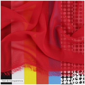 GASA FINA ROJA LISA SERIE DRAVA 150cm