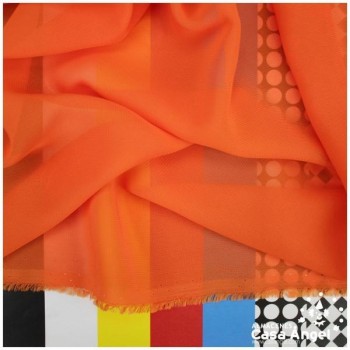 GASA FINA NARANJA LISO SERIE DRAVA 150cm