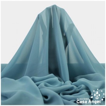 GASA FINA AZUL ACERO LISA SERIE DRAVA 150cm