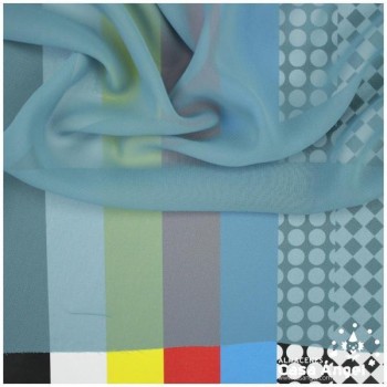 GASA FINA AZUL ACERO LISA SERIE DRAVA 150cm