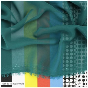 GASA FINA VERDE OSCURO LISA SERIE DRAVA 150cm