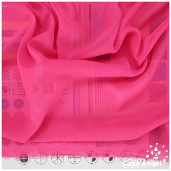 GASA FINA FUCSIA N LISO SERIE DRAVA 150cm