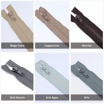 CREMALLERA DE NYLON INYECTADA CON SEPARADOR Nº5 SEMIAUTOMÁTICA 30cm