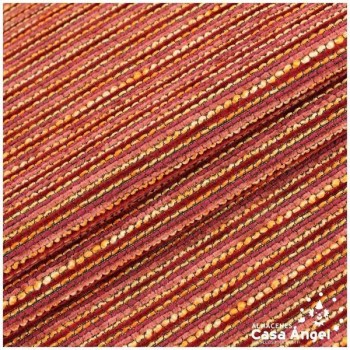 CHENILLA LISTAS ROJA 280cm
