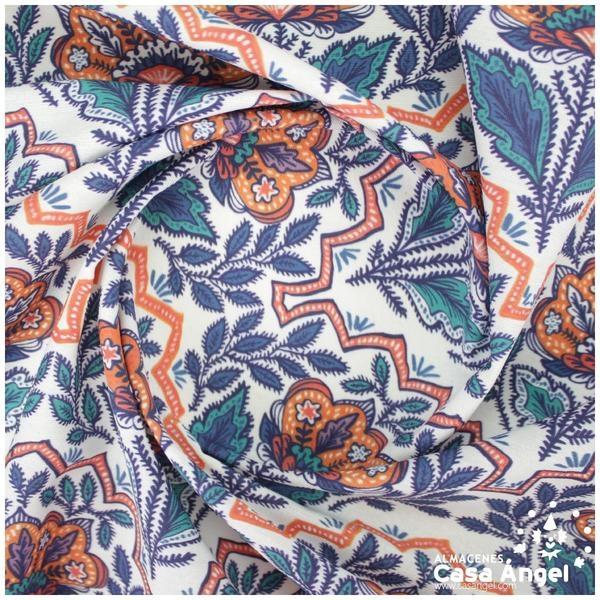 LONETA ESTAMPADA CON FLORES PAISLEY SERIE FLOW 280cm