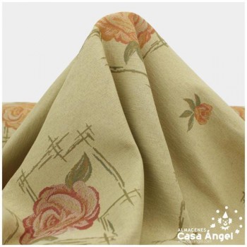 CRETONA JACQUARD PARA TAPICERÍA ROSE SERIE FUSSY 280cm